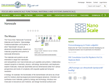 Tablet Screenshot of nanoscale.fu-berlin.de