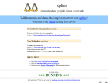 Tablet Screenshot of lists.spline.inf.fu-berlin.de