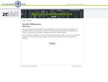 Tablet Screenshot of checkin.zedat.fu-berlin.de