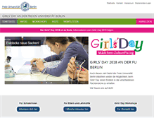 Tablet Screenshot of girlsday.fu-berlin.de