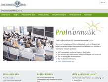 Tablet Screenshot of pro.inf.fu-berlin.de