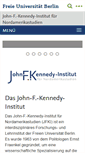 Mobile Screenshot of jfki.fu-berlin.de