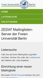 Mobile Screenshot of lists.fu-berlin.de
