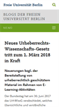 Mobile Screenshot of blogs.fu-berlin.de