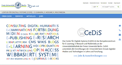 Desktop Screenshot of cedis.fu-berlin.de