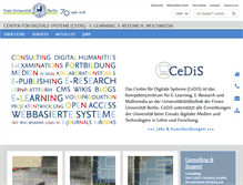 Tablet Screenshot of cedis.fu-berlin.de